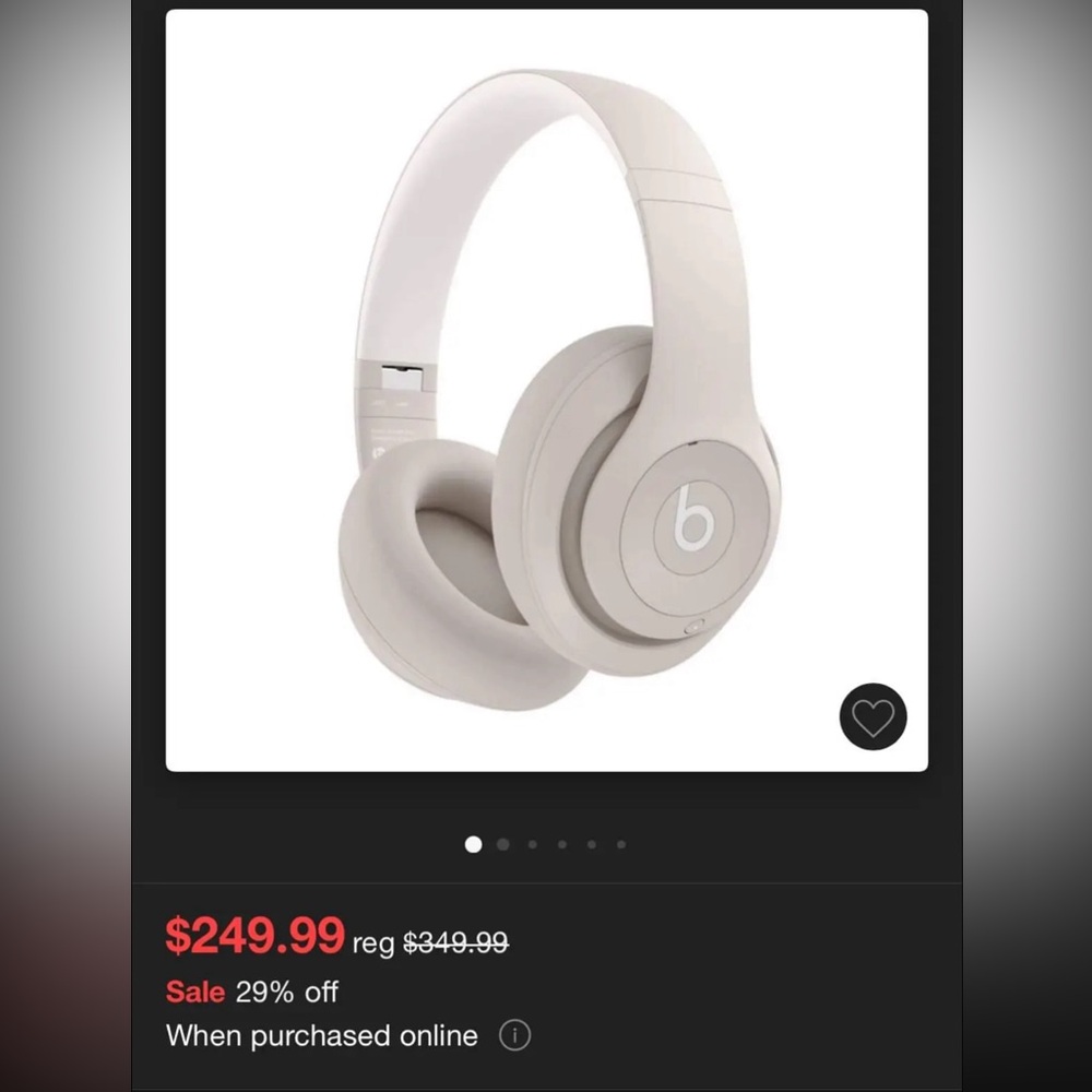 Beats Studio Pro Wireless Headphones - Sandstone